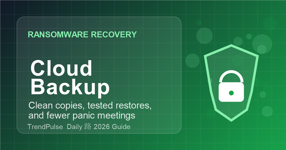 Cloud Backup After Ransomware: What Small Businesses Should Set Up Before They Need It