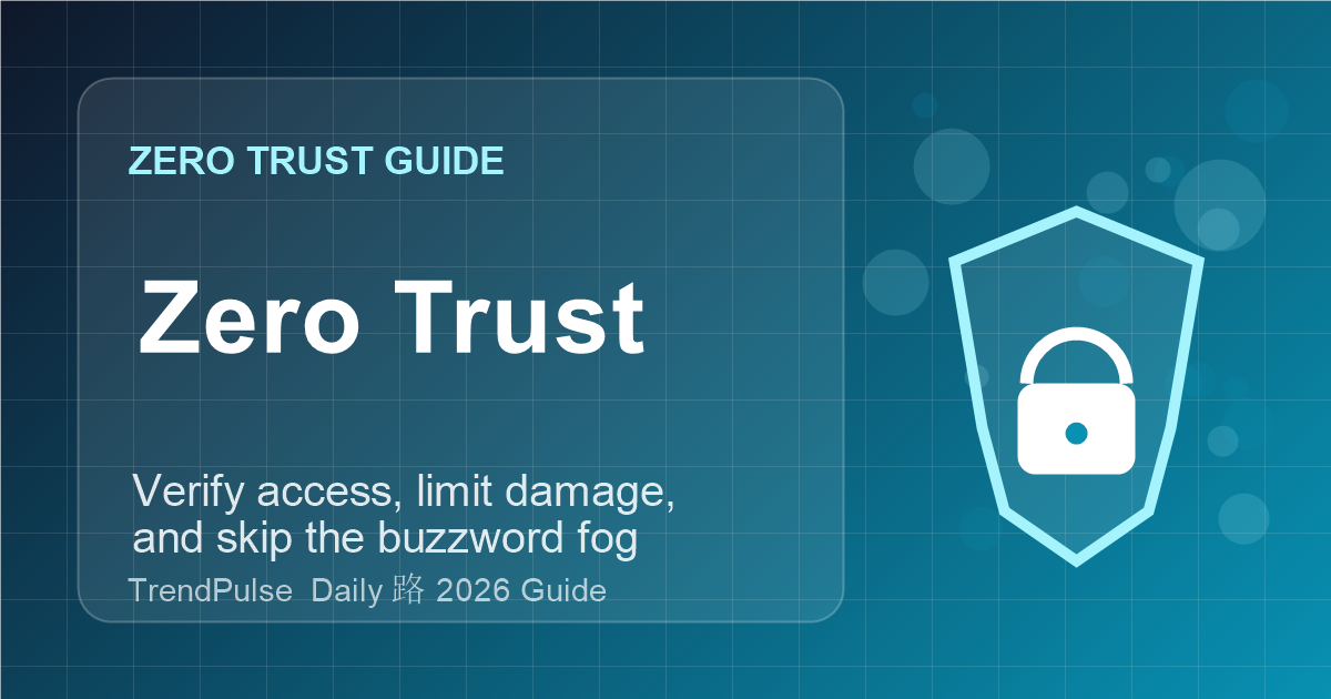 Zero Trust for Small Businesses: A Practical 2026 Guide Without the Buzzword Fog